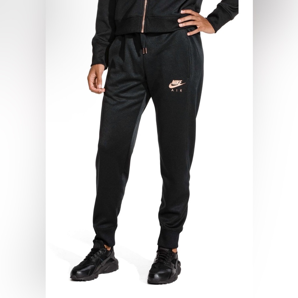 Nike Black Joggers Rose Gold Branding‎
